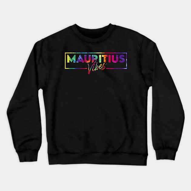 Mauritius vacay vibes tie dye art Crewneck Sweatshirt by SerenityByAlex